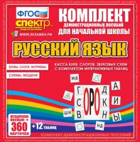 Динамические раздаточные пособия. Русский язык (комплект демонстрационных материалов). Касса букв, слогов, звуковых схем с набором интерактивных таблиц. - fgospostavki.ru - Яблоновский