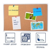 Доска пробковая 1200х900 - fgospostavki.ru - Яблоновский