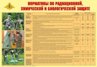Плакат "Нормативы по радиационной, химической и биологической защите" - fgospostavki.ru - Яблоновский