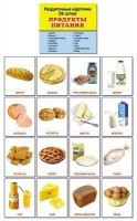 Раздаточные карточки "Продукты питания" - fgospostavki.ru - Яблоновский