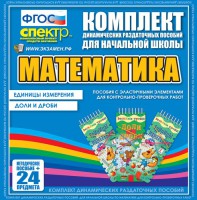 Динамические раздаточные пособия. Математика (Эластичные элементы). Единицы измерения, доли и дроби. - fgospostavki.ru - Яблоновский