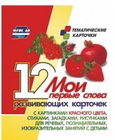 Тематические карточки "Мои первые слова" (красный цвет) - fgospostavki.ru - Яблоновский