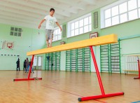 Бревно гимнастическое напольное постоянной высоты (700 мм) (5 м) - fgospostavki.ru - Яблоновский