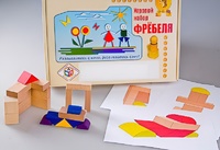 Игровой набор Фребеля "Конструктор деревянный без соединений-2" (Серия "Эксперимент") - fgospostavki.ru - Яблоновский