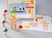 Игровой набор Фребеля "Конструктор деревянный без соединений-3" (Серия "Эксперимент") - fgospostavki.ru - Яблоновский