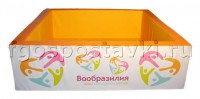 Сухой бассейн "Вообразилия" квадратный с шелкографией - fgospostavki.ru - Яблоновский