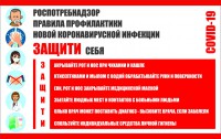 Плакат "Правила профилактики коронавируса" - fgospostavki.ru - Яблоновский