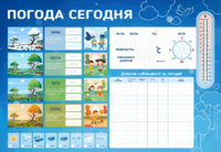 Стенд-уголок маркерный "Погода сегодня" - fgospostavki.ru - Яблоновский