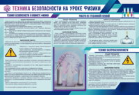 Стенд-уголок "Техника безопасности на уроках физики" - fgospostavki.ru - Яблоновский