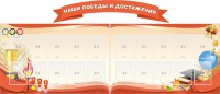 Стенд "Наши победы и достижения" (резной стенд из 3-х частей) - fgospostavki.ru - Яблоновский