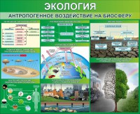 Стенд "Экология. Антропогенное воздействие на биосферу" - fgospostavki.ru - Яблоновский