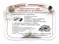 Стенд резной "Характеристика героя литературного произведения" - fgospostavki.ru - Яблоновский