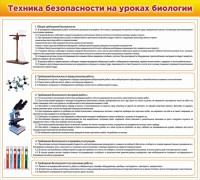 Стенд "Техника безопасности на уроках биологии" Вариант 2 - fgospostavki.ru - Яблоновский