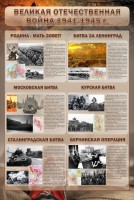 Стенд "Великая отечественная война (битвы)" - fgospostavki.ru - Яблоновский