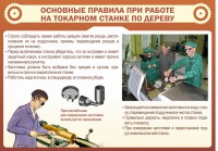 Стенд "Основные правила при работе на токарном станке по дереву" - fgospostavki.ru - Яблоновский