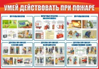 Стенд "Умей действовать при пожаре" - fgospostavki.ru - Яблоновский