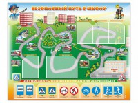 Стенд "Безопасный путь в школу" с комплектом сменных карточек - fgospostavki.ru - Яблоновский