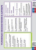 Таблица "Условные обозначения в алгебре" (винил) - fgospostavki.ru - Яблоновский