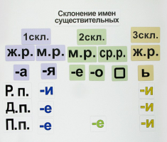 Набор магнитных карточек "Склонение имен существительных" - fgospostavki.ru - Яблоновский