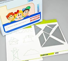 Игровой набор "Танграм" (с комплектом карточек) - fgospostavki.ru - Яблоновский