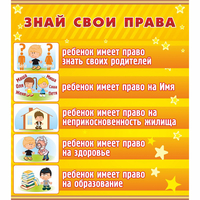 Стенд "Знай свои права" - fgospostavki.ru - Яблоновский