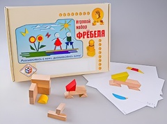 Игровой набор Фребеля "Конструктор деревянный без соединений-1" (Серия "Эксперимент") - fgospostavki.ru - Яблоновский