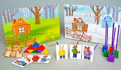 Игровой набор Фребеля "Заюшкина избушка" (серия "Сказочный мир". Выпуск 1) - fgospostavki.ru - Яблоновский