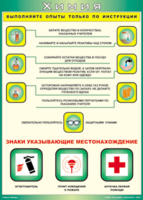 Таблица "Выполняйте опыты только по инструкции" (100х140 сантиметров, винил) - fgospostavki.ru - Яблоновский