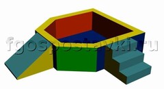Сухой бассейн "Крепость" 1,5х1,2 метра - fgospostavki.ru - Яблоновский
