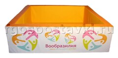 Сухой бассейн "Вообразилия" квадратный с шелкографией - fgospostavki.ru - Яблоновский