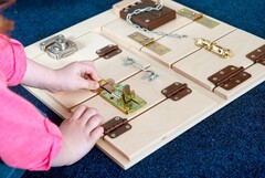 Тактильно-развивающая панель “Замочки” - fgospostavki.ru - Яблоновский