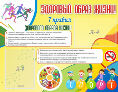 Стенд "Здоровый образ жизни" - fgospostavki.ru - Яблоновский