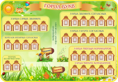 Стенд "Город букв" - fgospostavki.ru - Яблоновский