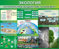Стенд "Экология. Антропогенное воздействие на биосферу" - fgospostavki.ru - Яблоновский
