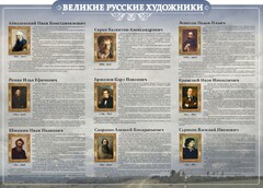 Стенд "Великие русские художники" - fgospostavki.ru - Яблоновский