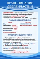 Стенд "Правописание деепричастий" - fgospostavki.ru - Яблоновский