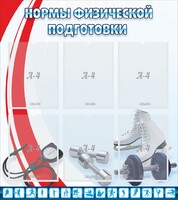 Стенд "Нормы физической подготовки" Вариант 2 - fgospostavki.ru - Яблоновский