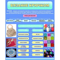 Стенд "Вязание крючком" - fgospostavki.ru - Яблоновский