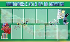 Стенд "Подготовка к ЕГЭ и ОГЭ по биологии" Вариант 2 - fgospostavki.ru - Яблоновский