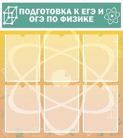 Стенд "Подготовка к ЕГЭ и ОГЭ по физике (6 карманов)" - fgospostavki.ru - Яблоновский