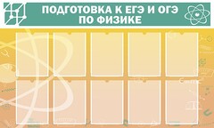 Стенд "Подготовка к ЕГЭ и ОГЭ по физике (10 карманов)" - fgospostavki.ru - Яблоновский
