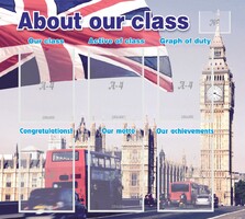 Стенд "About our class" - fgospostavki.ru - Яблоновский