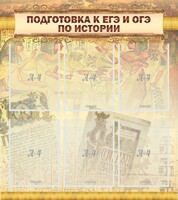 Стенд "Подготовка к ЕГЭ и ОГЭ по истории (6 карманов)" - fgospostavki.ru - Яблоновский