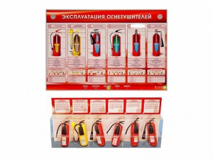 Электрифицированный стенд-тренажер "Эксплуатация огнетушителей" с разрезными агрегатами - fgospostavki.ru - Яблоновский