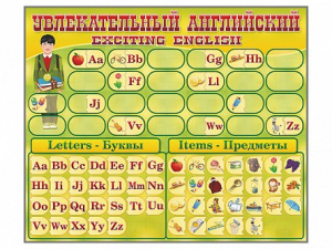 Комплект оборудования "Английский алфавит" с комплектом тематических магнитов - fgospostavki.ru - Яблоновский
