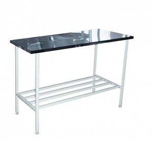 Стол на металлическом каркасе с продольными стяжками 900*1500*750(900) - fgospostavki.ru - Яблоновский