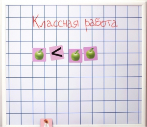 Магнитно-маркерная доска "Клетка" (86 см х 75 см) - fgospostavki.ru - Яблоновский
