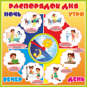 Стенд "Распорядок дня" - fgospostavki.ru - Яблоновский
