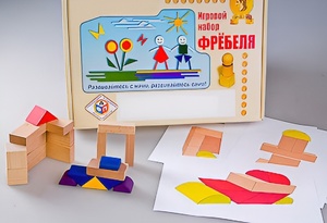 Игровой набор Фребеля "Конструктор деревянный без соединений-2" (Серия "Эксперимент") - fgospostavki.ru - Яблоновский
