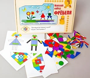 Игровой набор Фребеля "Конструктор плоскостной-4" (Серия "Эксперимент") - fgospostavki.ru - Яблоновский